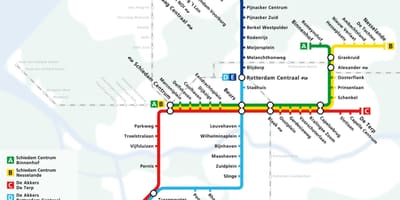 Haga mapa metra