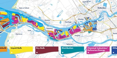 Mapa port Rotterdam 