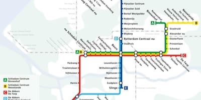 Rotterdam mapie metra 