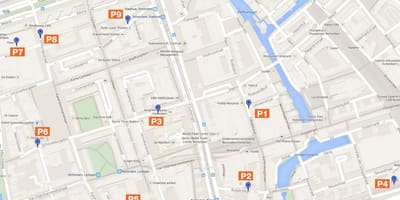 Mapa Rotterdamu stref parkingowych 